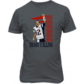 New England Fans Brady SB 6 Rings Goat Men's T-Shirt