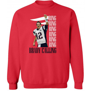 New England Fans Brady SB 6 Rings Goat T-Shirt