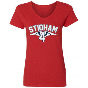 New England Stid Logo Jarrett Stidham Fans Womens Vneck T-Shirt
