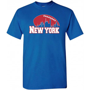 New York Football Skyline  T-Shirt