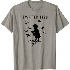 News Social Networking Birdwatcher Twitter Feed Pun T-Shirt
