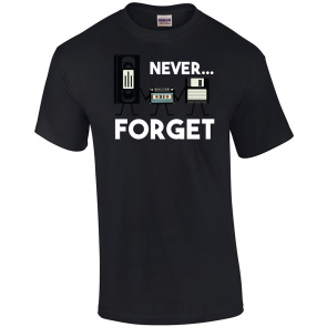 Never Forget Retro Vintage Cassette Tape T-Shirt