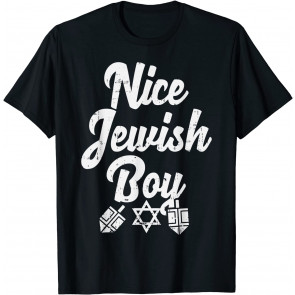 Nice Jewish Boy Ugly Hanukkah  Chanukah Jew Kids Gift T-Shirt