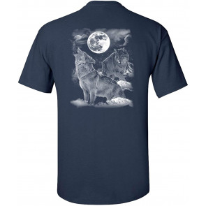 Night Wolves Howling At The Moon T-Shirt