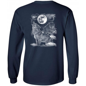 Night Wolves Howling At The Moon T-Shirt