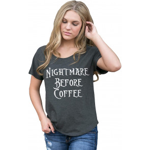 Nightmare Before Coffee Tri-Blend Dolman T-Shirt