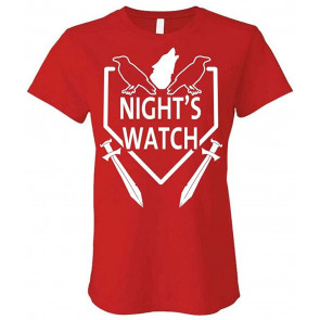 Nights Watch - Throne War Show Stark - Ladies Cotton T-Shirt