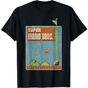 Nintendo Super Mario Bros Game Screen Shot T-Shirt