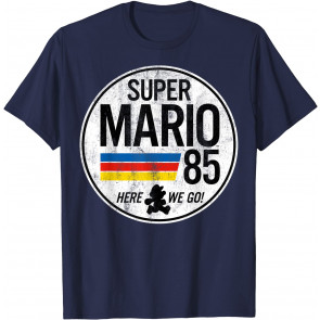 Nintendo Super Mario Here We Go '85 Retro Vintage T-Shirt