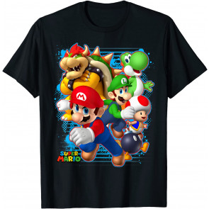 Nintendo Super Mario Luigi Bowser Spray Paint T-Shirt