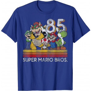Nintendo Super Mario Retro Character Line-Up T-Shirt