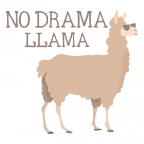 No Drama Llama  Funny Tshirt