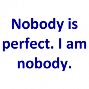 Nobody Is Perfect I Am Nobody Shirt