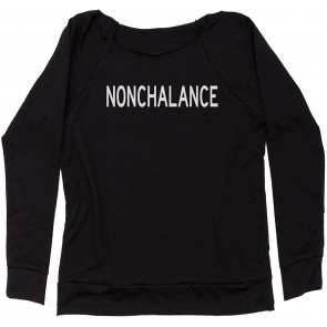 Nonchalance Off Shoulder Sweat T-Shirt