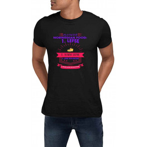 Norwegian Food Lefse Warm Lefse Lefse With Butter Black T-Shirt