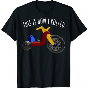 Nostalgic Love 70s 80s Vintage Retro Toys Big Tricycle Wheel T-Shirt