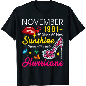 November 1981 40 Years Of Being Sunshine 40th Birthday Women T-Shirt