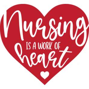 Nursing Is A Work Of Heart T-Shirt