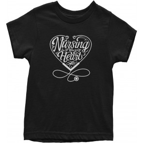Nursing Is A Work Of Heart T-Shirt