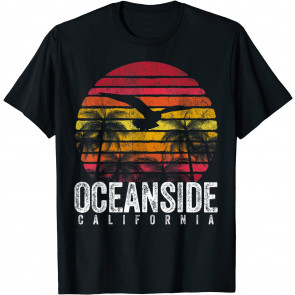Oceanside California CA Vintage Retro Distressed Style Gift T-Shirt
