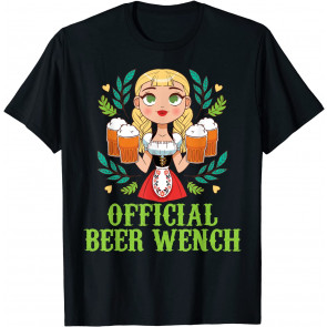 Official Beer Wench Oktoberfest Bartender Bier Serve T-Shirt