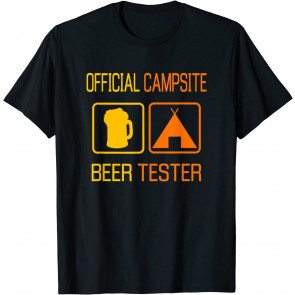 Official Campsite Beer Tester Camping Men Mom Grandma  T-Shirt