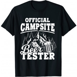 Official Campsite Beer Tester Wilderness Hiking Gift T-Shirt