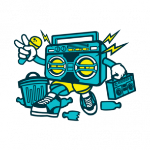 Old School Boombox Tshirt