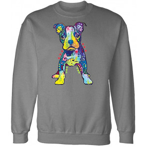 ON My OWN - Dean Russo Dog Modern Art - Fleece Sweat T-Shirt