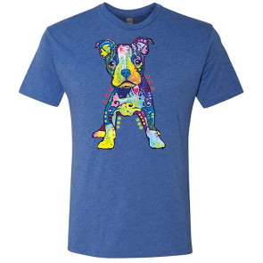 ON My OWN - Dean Russo Dog Modern Art - Tri-Blend T-Shirt