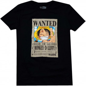 One Piece Monkey D. Luffy Wanted Poster T-Shirt