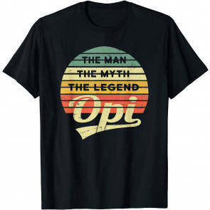 Opi Vintage Retro Man Myth Legend Grandpa Gift T-Shirt