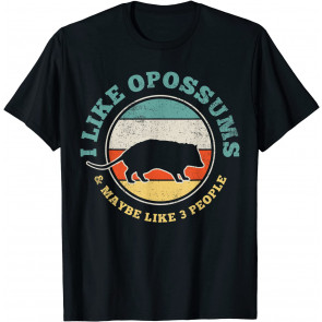 Opossum Possum Introvert Retro Vintage Gift T-Shirt