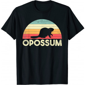 Opossum Vintage Possum Animal Lover Retro Marsupial Apparel T-Shirt