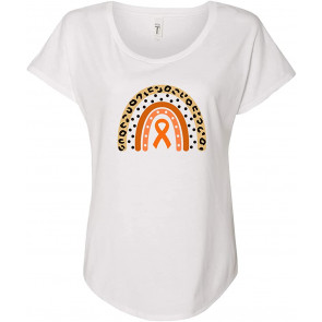 Orange Ribbon Awareness Boho Rainbow  T-Shirt
