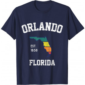 Orlando Florida Vintage FL State Retro Throwback Design T-Shirt
