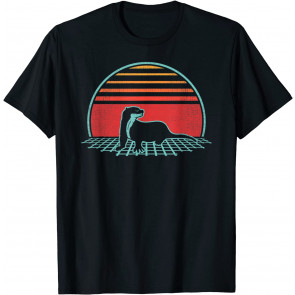 Otter Retro Vintage 80s Style Animal Lover Gift T-Shirt