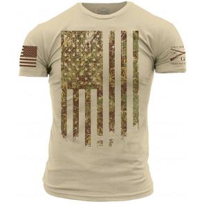 Outdoors Camo Flag T-Shirt