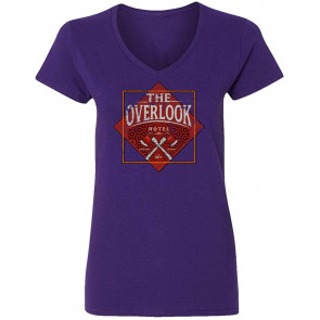Overlook Hotel Shining King Halloween Womens Vneck T-Shirt