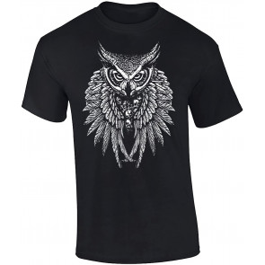 Owl Skulls Fantasy Graphic T-Shirt