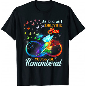 Parents Love & Miss Son Memory Of My Son In Heaven Lost Son T-Shirt