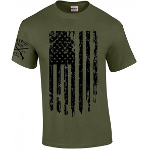 Patriot Pride Men's Distressed American Flag Patriotic T-Shirt