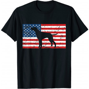 Patriotic American Flag Dog Lover T-Shirt