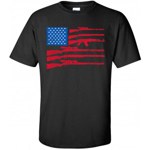 Patriotic American Stars And Stripes Flag USA T-Shirt