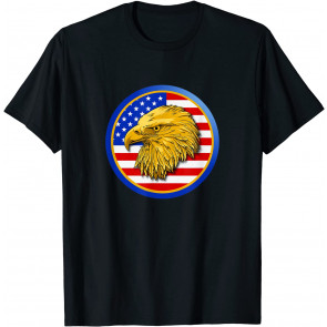 Patriotic Bald Eagle American Flag 4th Of July T-Shirt