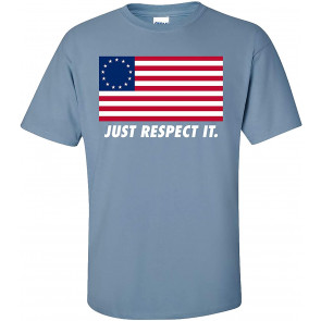 Patriotic Betsy Ross American Flag Just Respect It T-Shirt