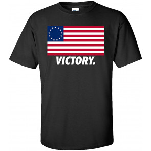 Patriotic Betsy Ross American Flag Victory T-Shirt