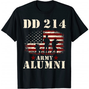 Patriotic DD-214 Alumni DD214 Military Veteran Day T-Shirt