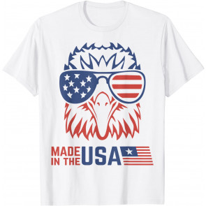 Patriotic Eagle Pride Merica America American Flag T T-Shirt