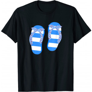 Patriotic Flip Flops Summer Vibes July 4th Stars & Stripes T-Shirt